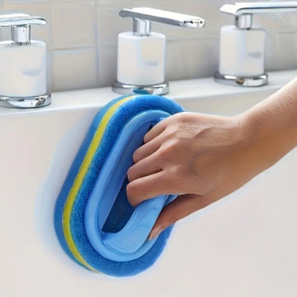 Blue and Yellow Bath Scrubber
